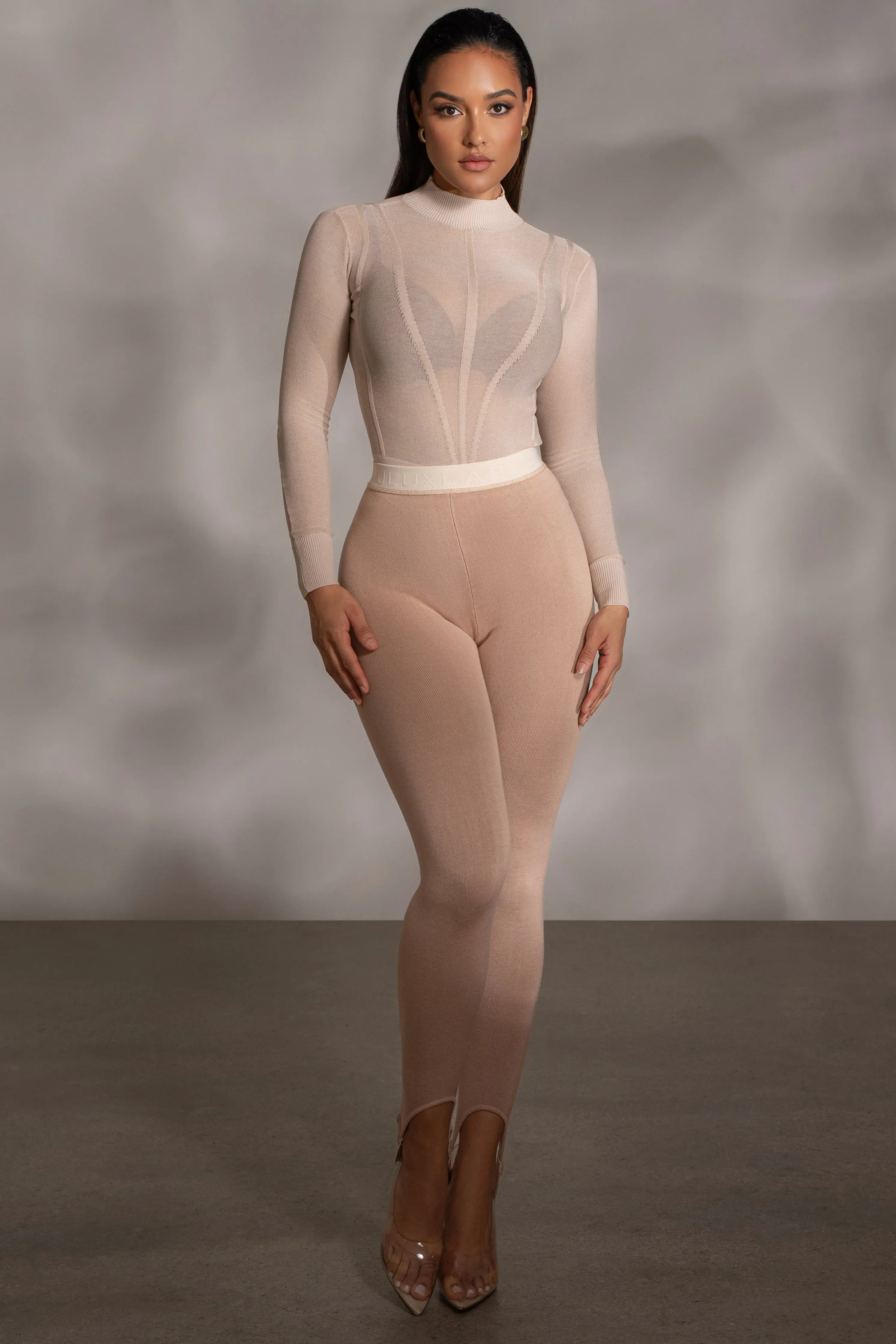 Beige Marlow Leggings