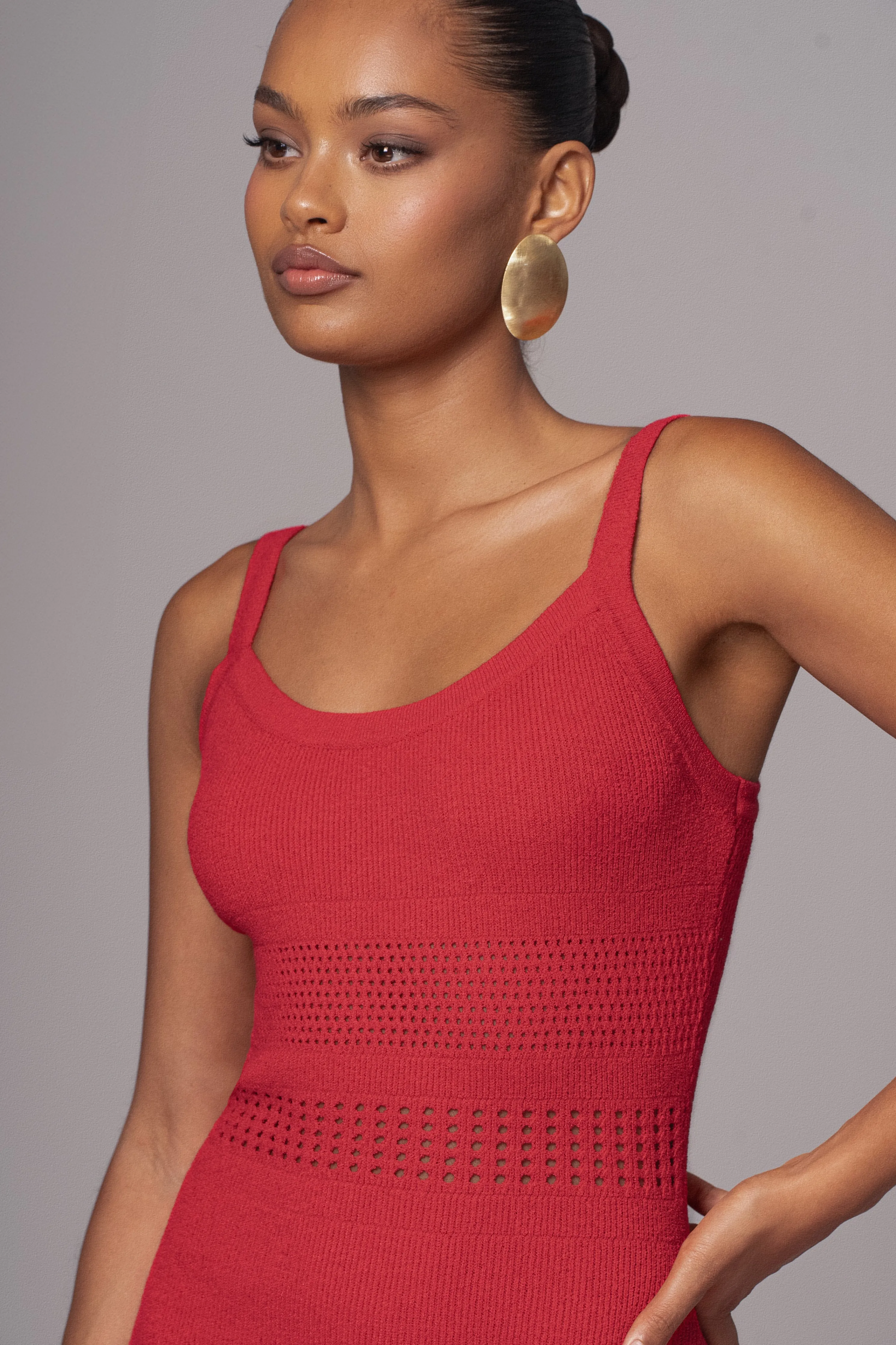 Berry Palm Springs Knit Maxi Dress