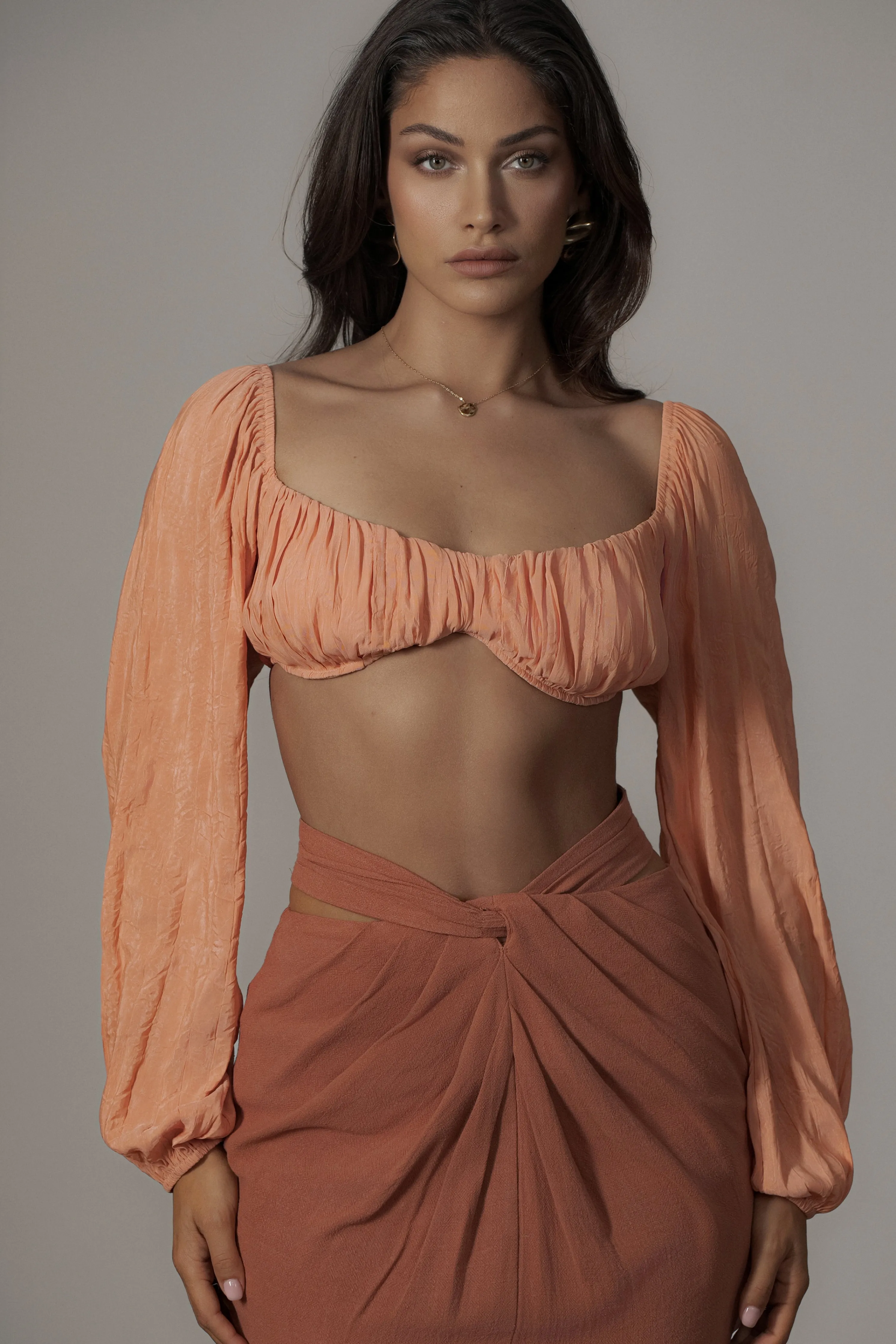 Coral Carey Long Sleeve Top