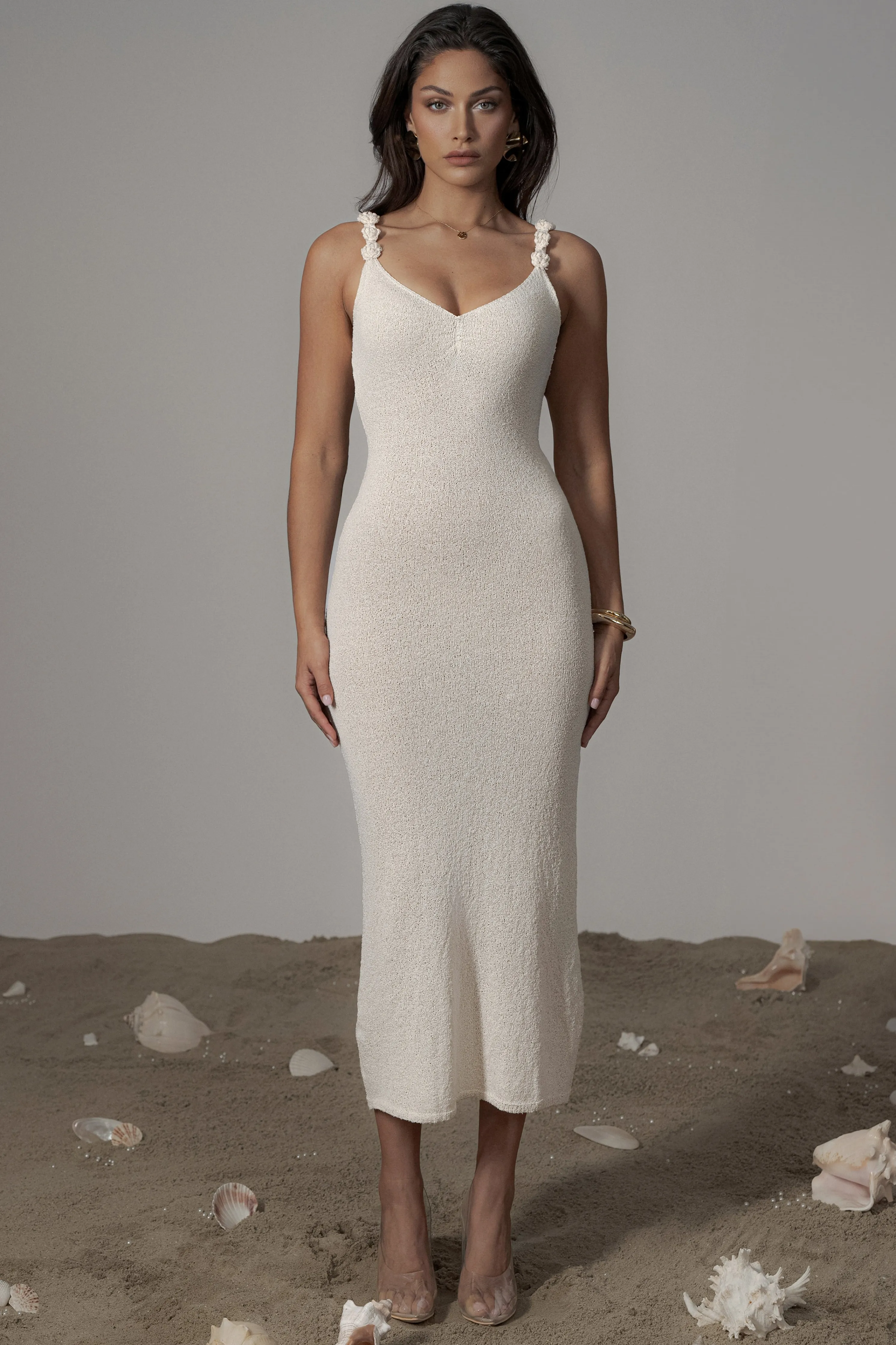 Cream Margo Maxi Dress