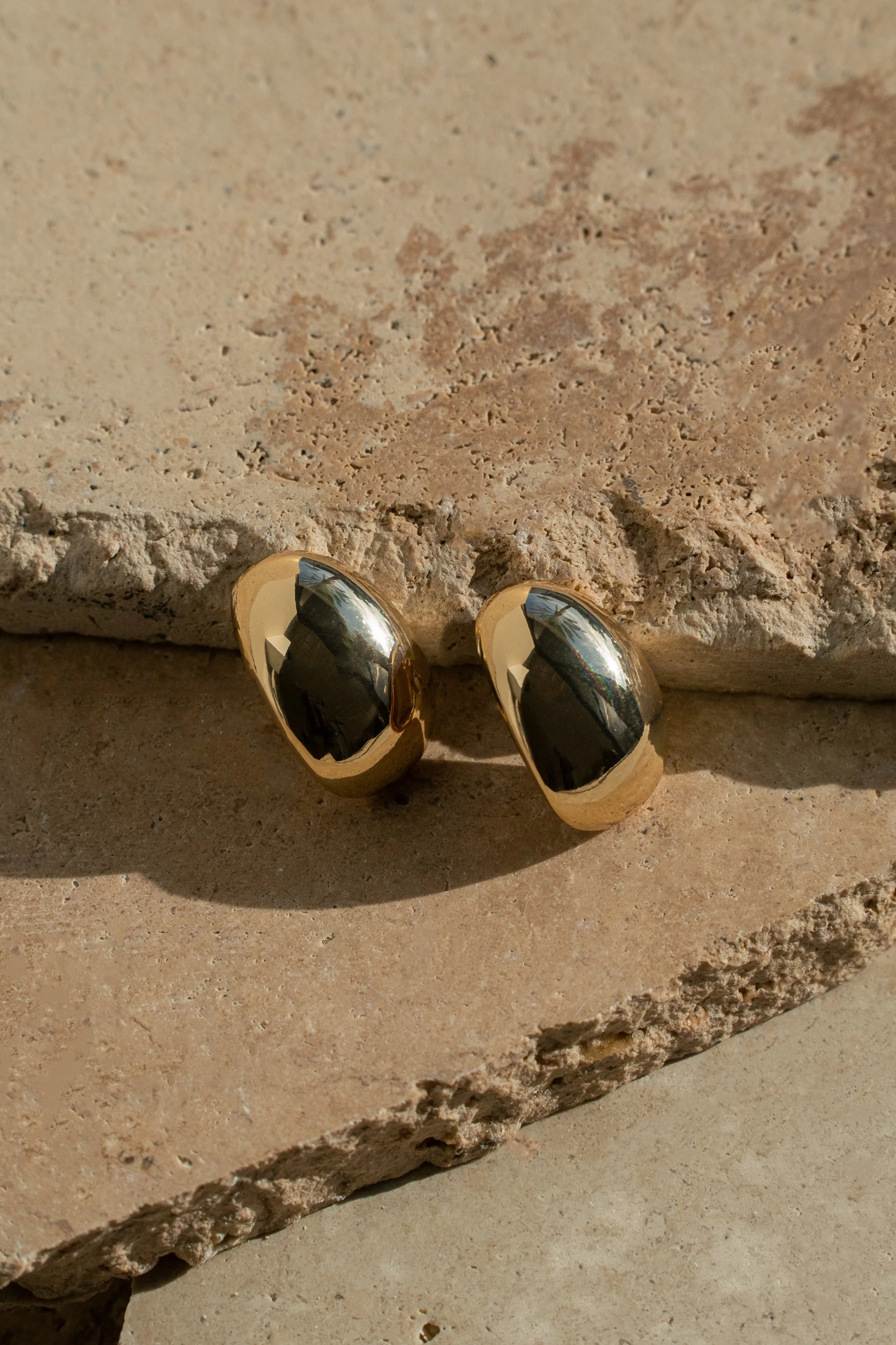 Gold Brie Earrings