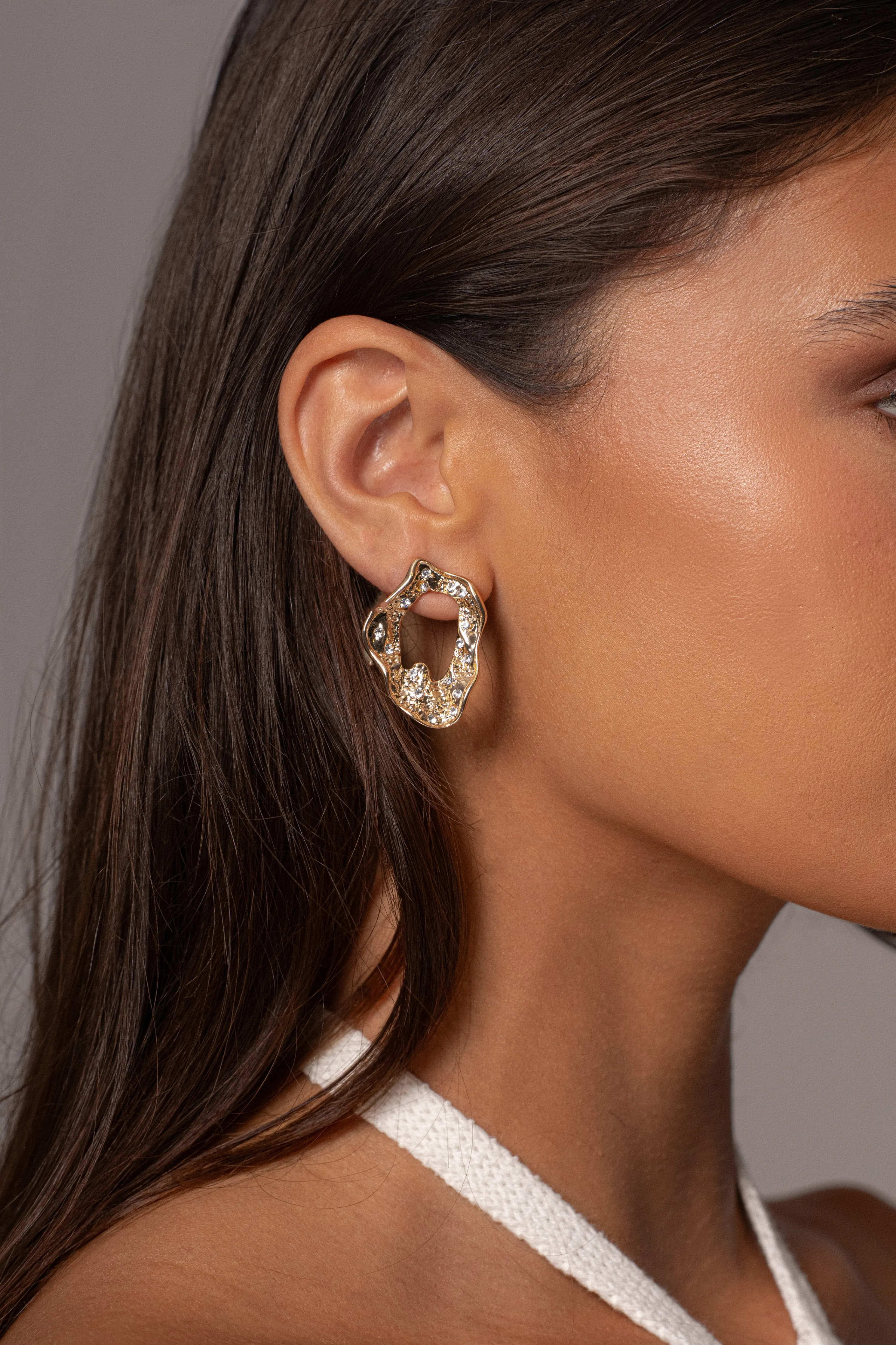 Gold Rava Earrings
