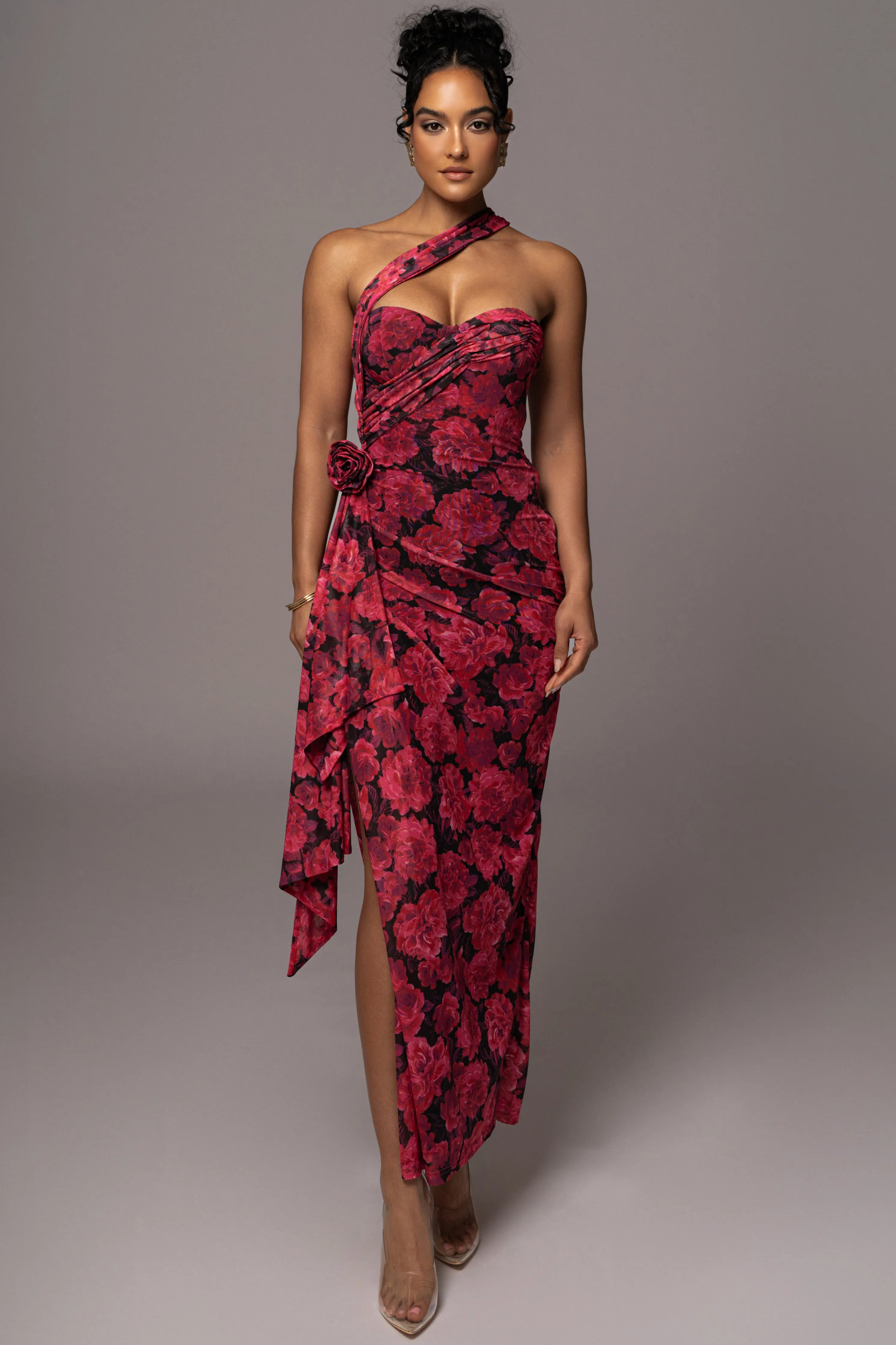 Pink Floral Villa Rosa Maxi Dress