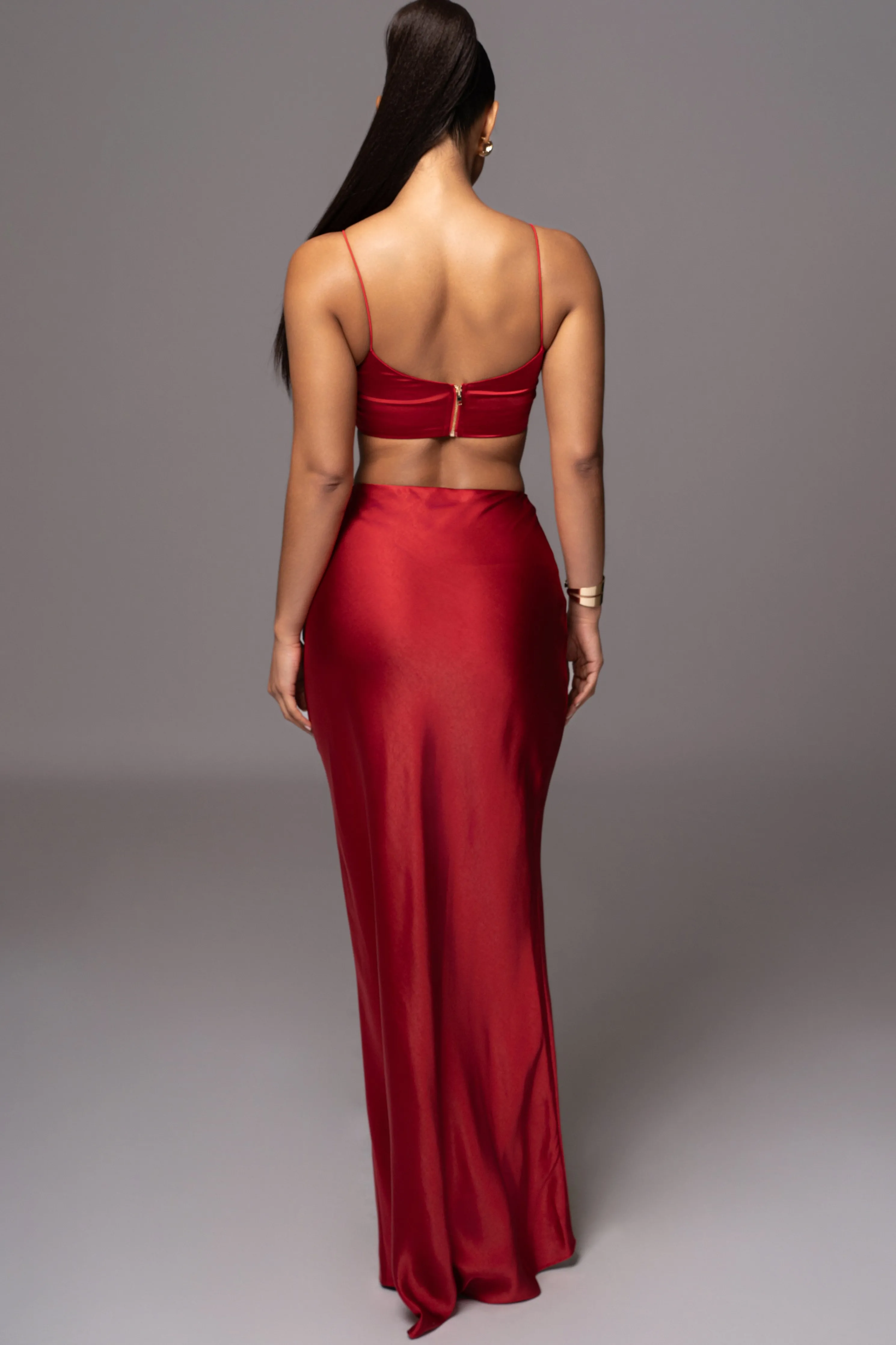 Red Isella 2-Piece Skirt Set