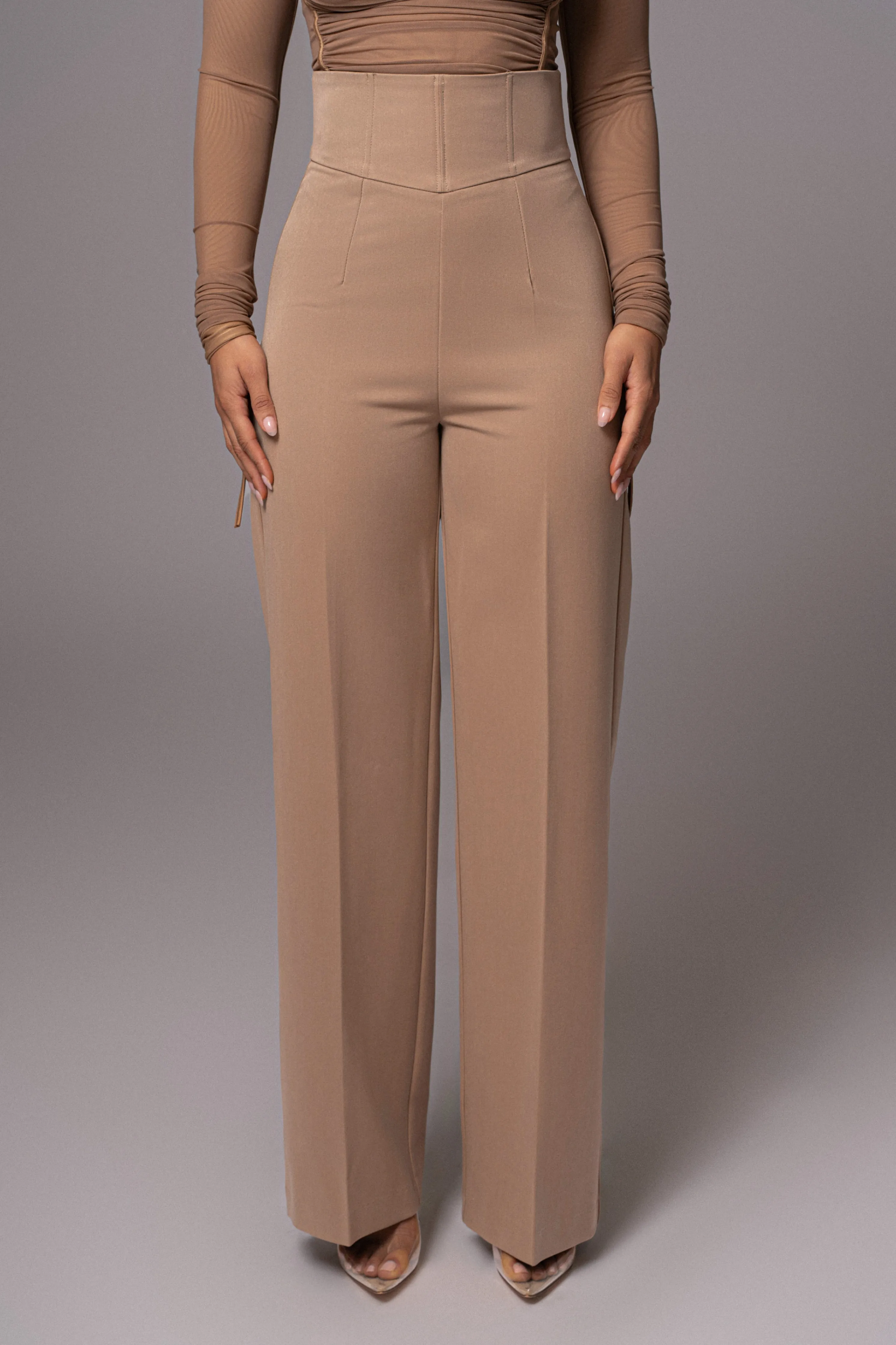 Tan Novena Woven Pants