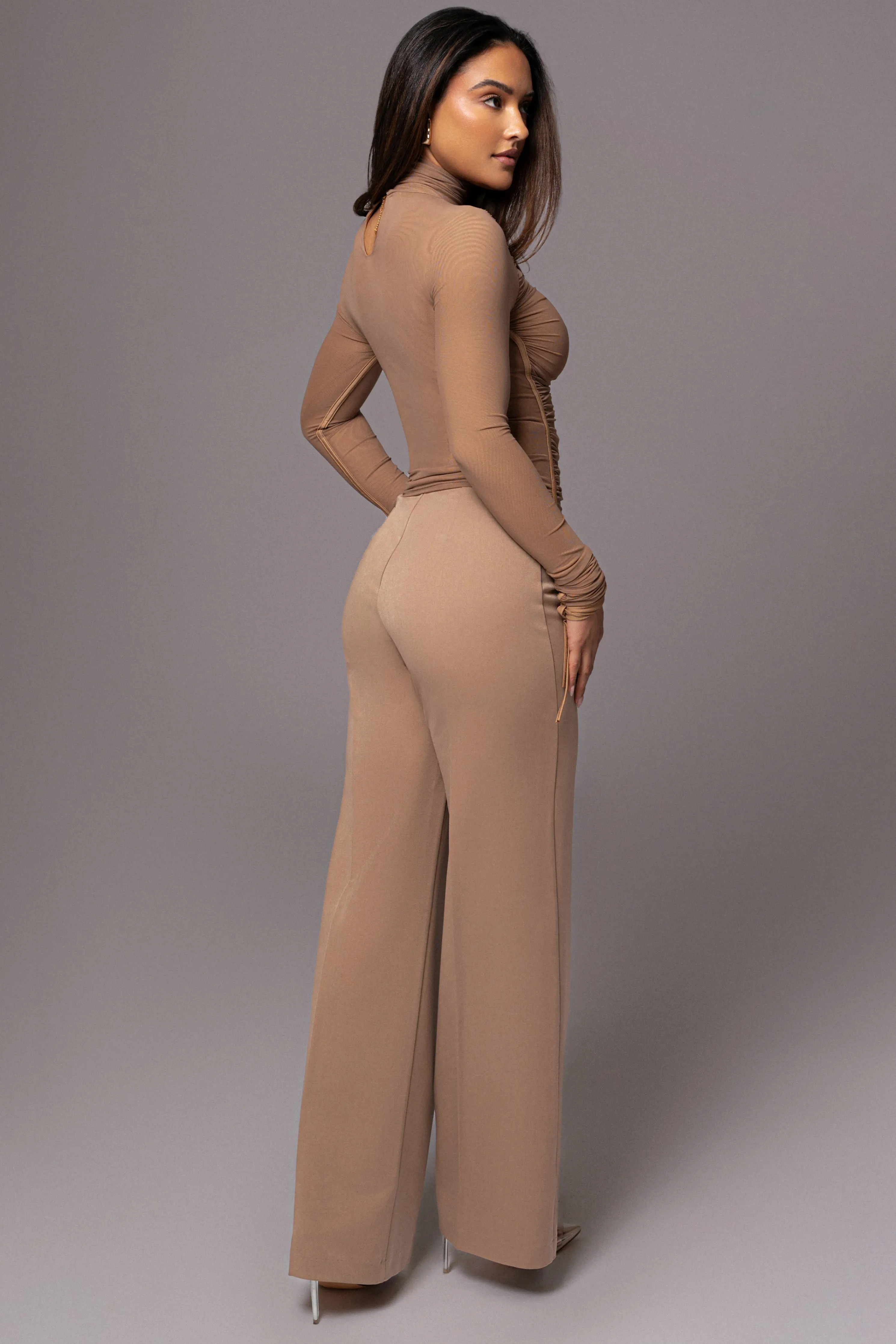 Tan Novena Woven Pants