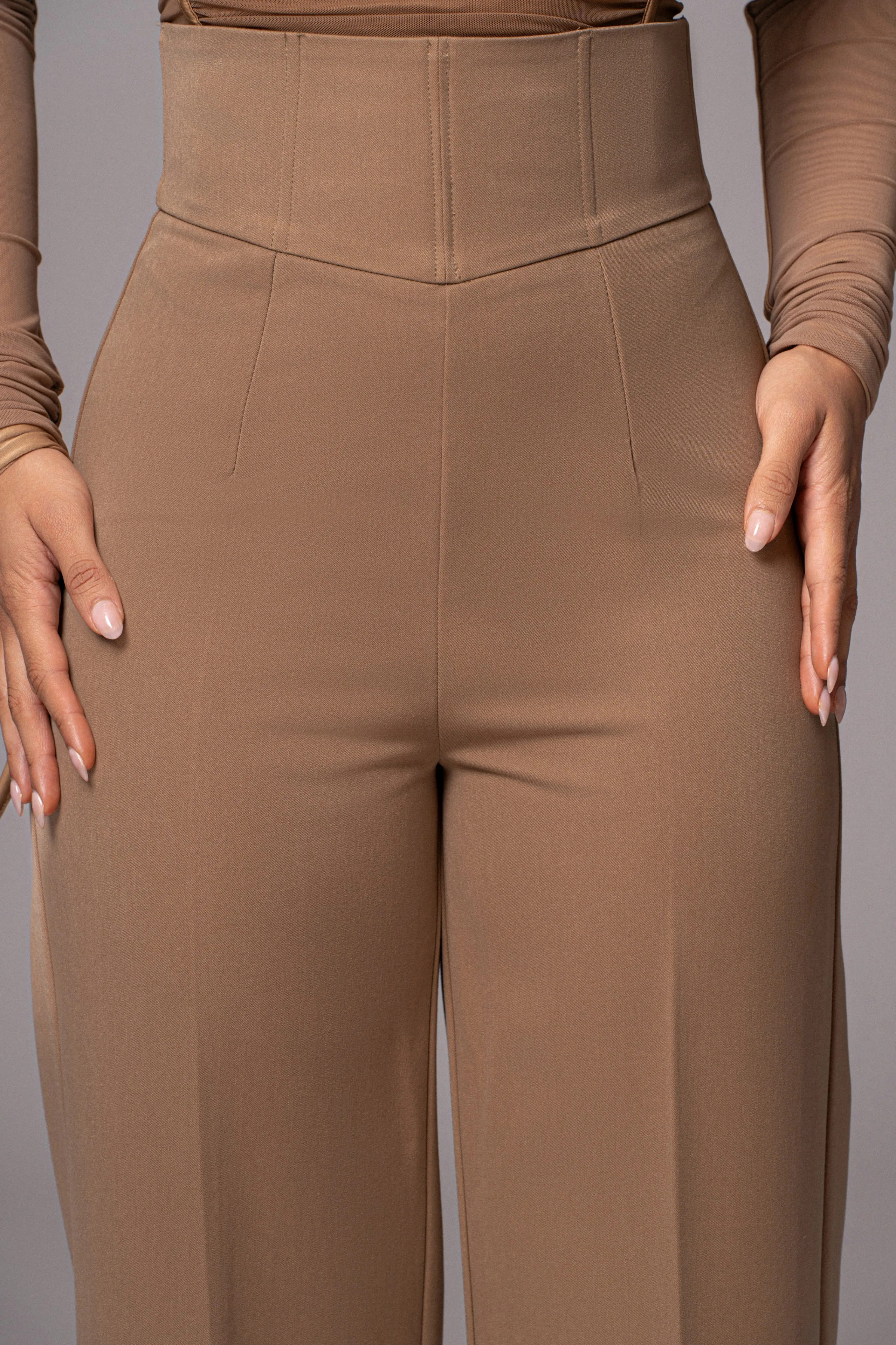 Tan Novena Woven Pants