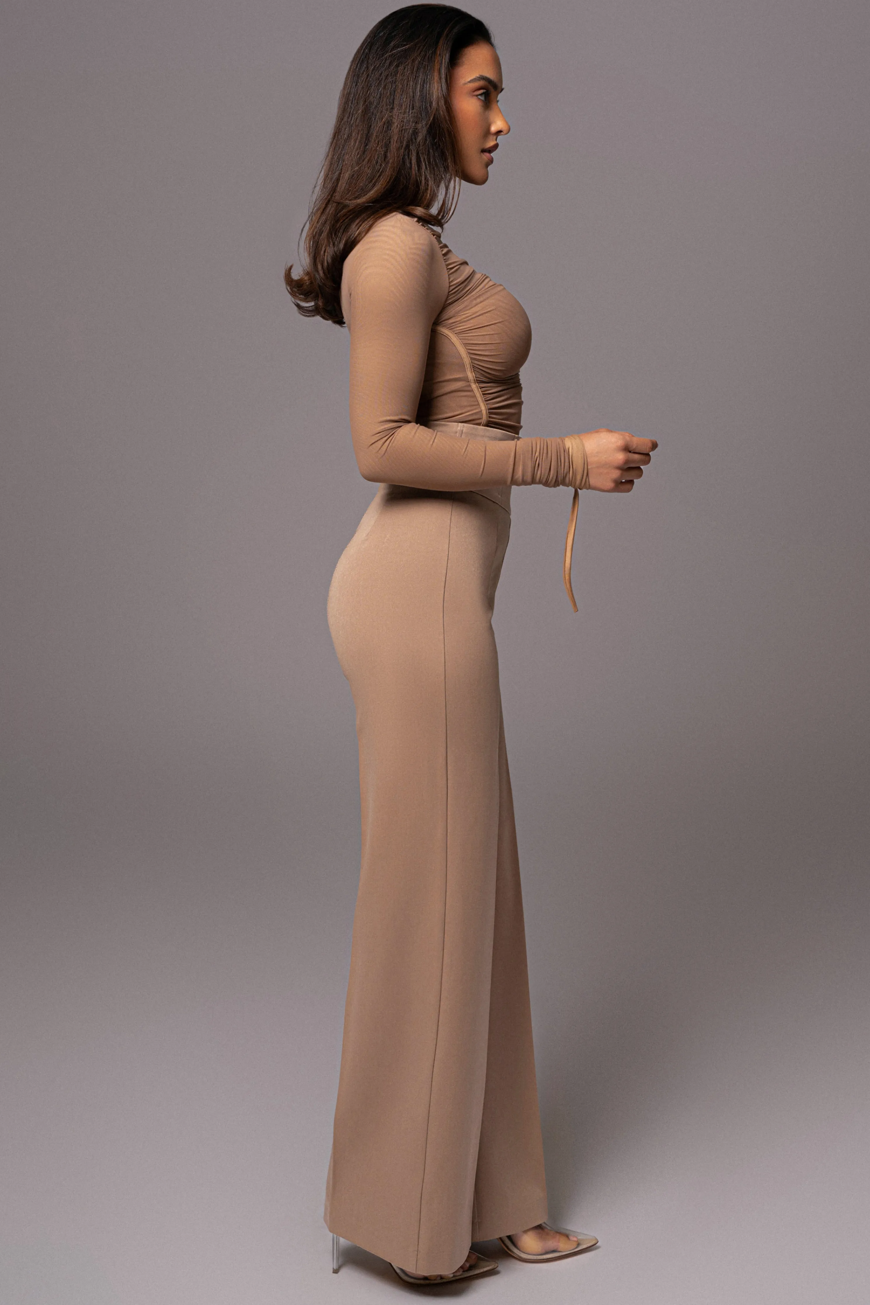 Tan Novena Woven Pants